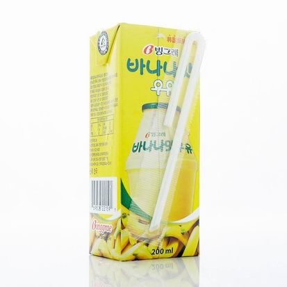 韩国宾格瑞香蕉牛奶200ML-24
